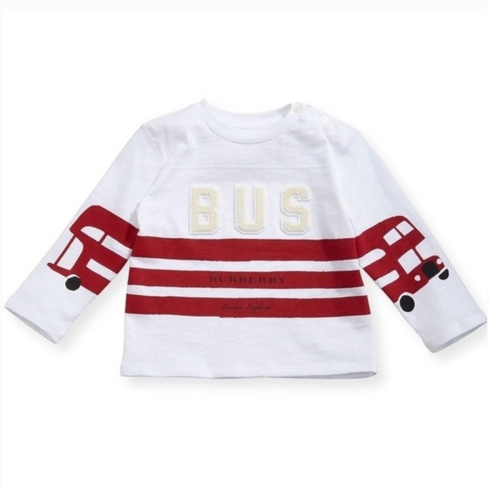 Burberry Kids Herbie Bus Graphic Long Sleeve Tee